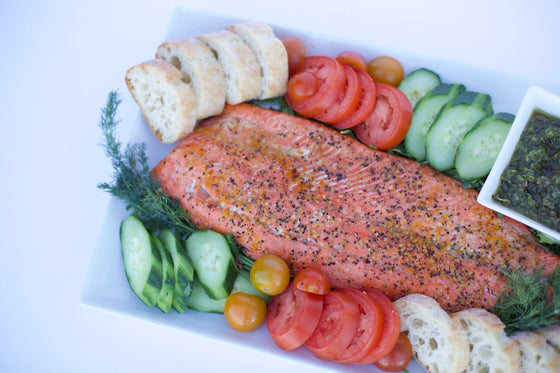 House Smoked Wild Alaskan Salmon Platter
